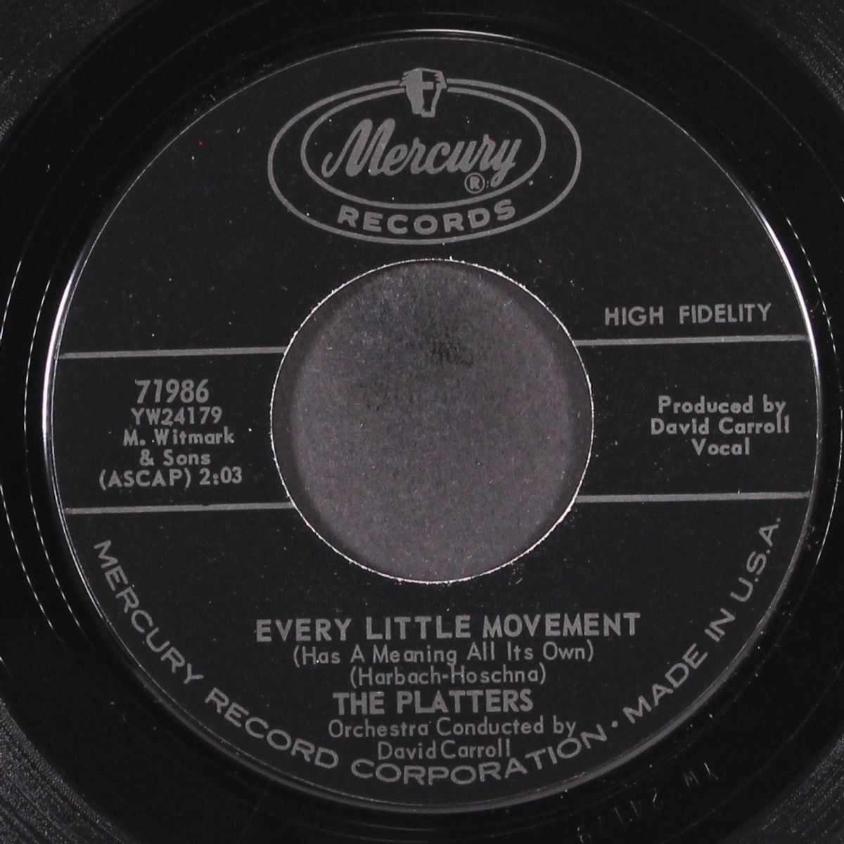 every little movement / more than you know by PLATTERS
