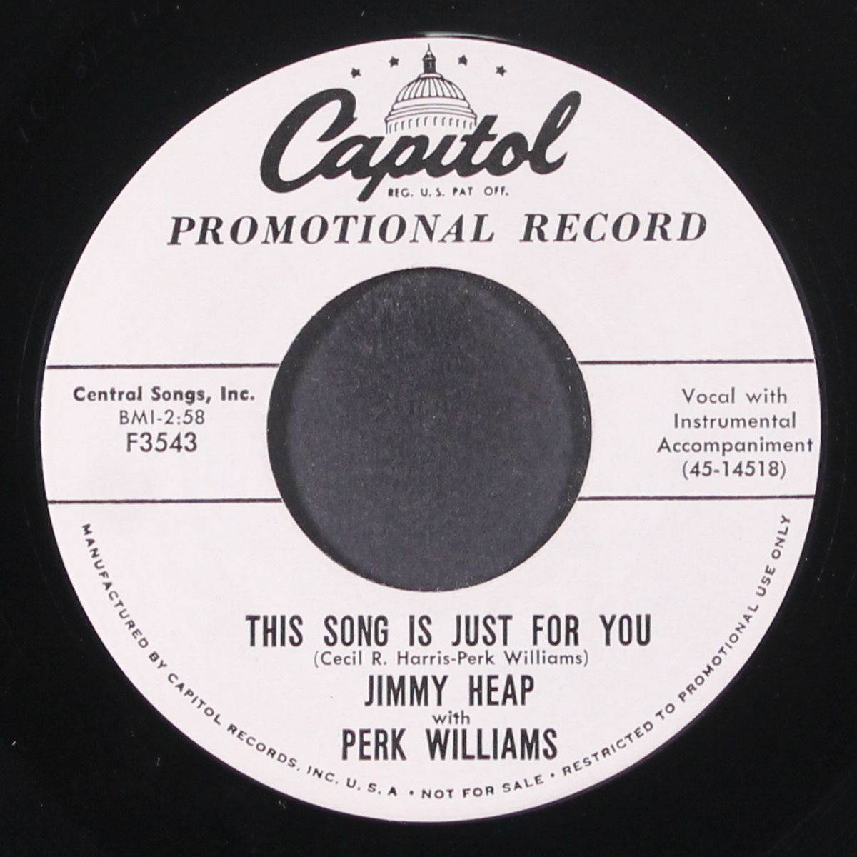 this song is just for you / mingling by JIMMY HEAP & PERK WILLIAMS