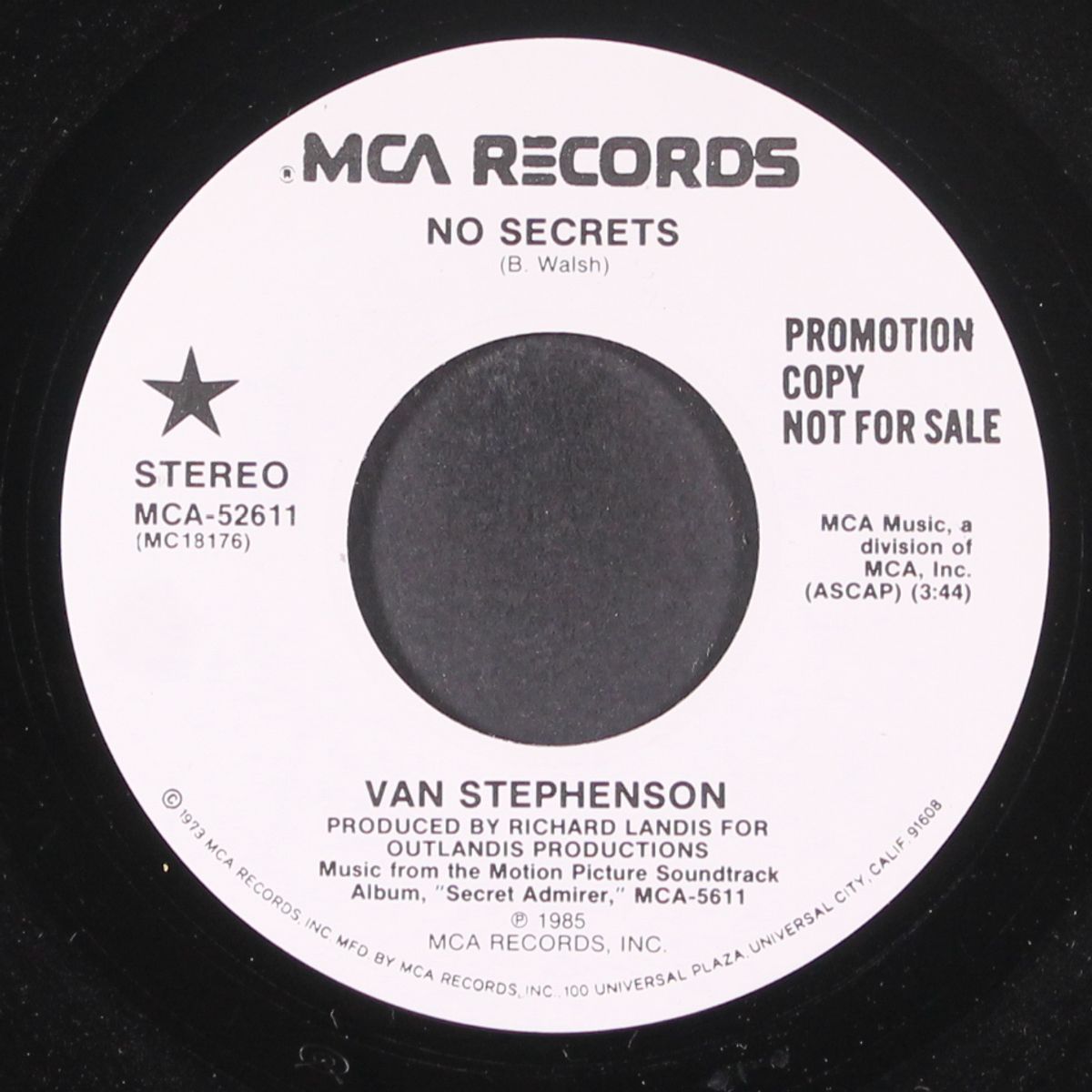 no secrets by VAN STEPHENSON