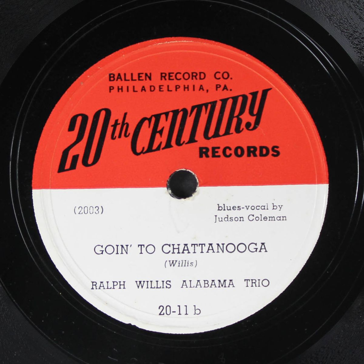 new goin' down slow / goin' to chattanooga by RALPH WILLIS ALABAMA TRIO