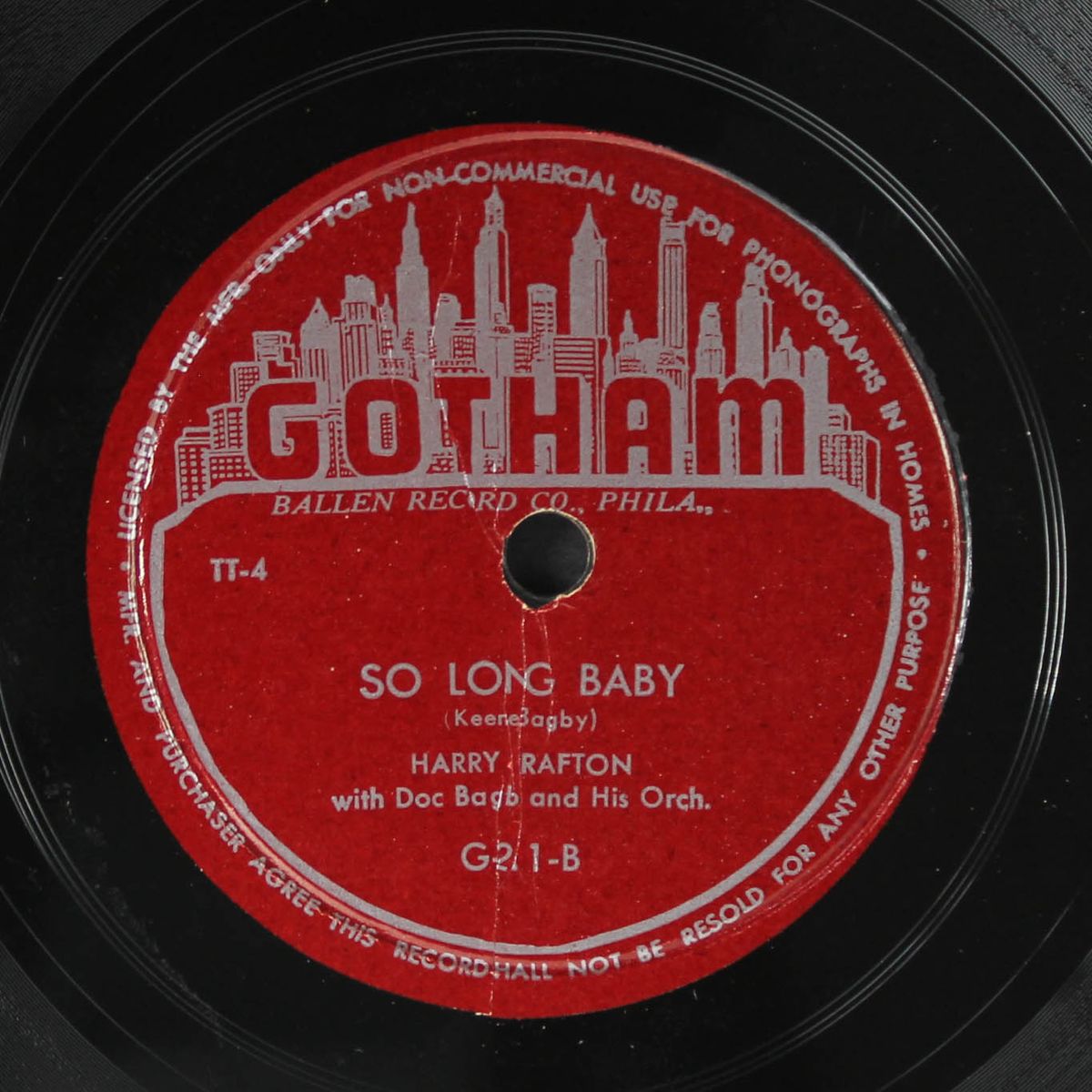 bring that cadillac back / so long baby by HARRY CRAFTON