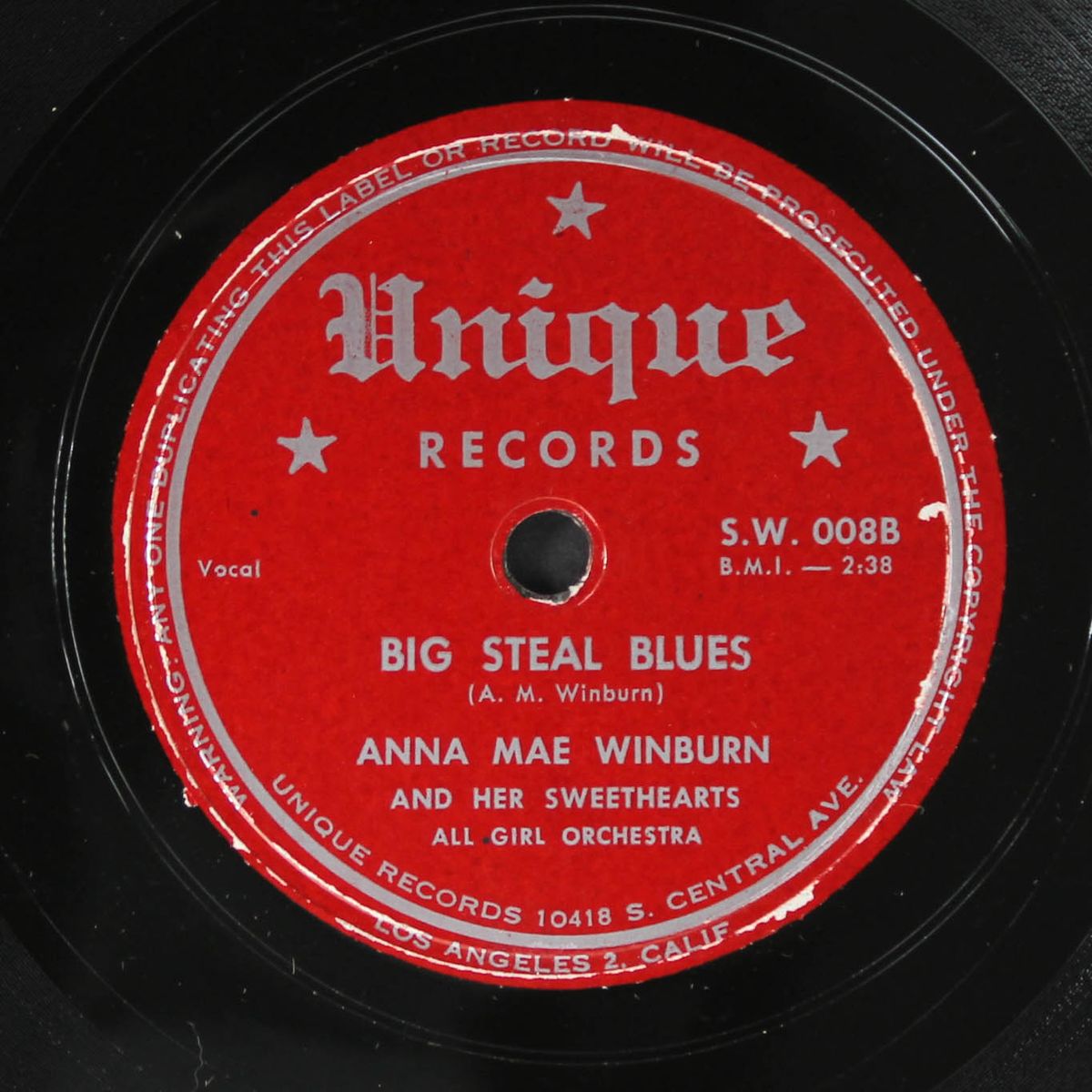 big steal blues / fool blues by ANNA MAE WINBURN