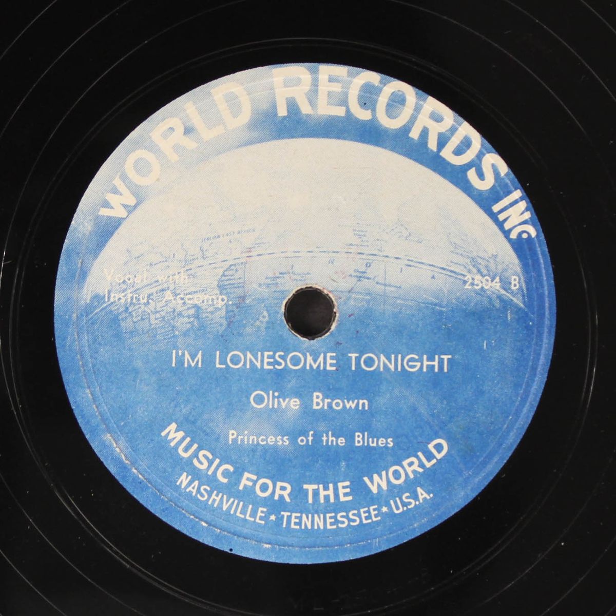 just a drag / i'm lonesome tonight by OLIVE BROWN