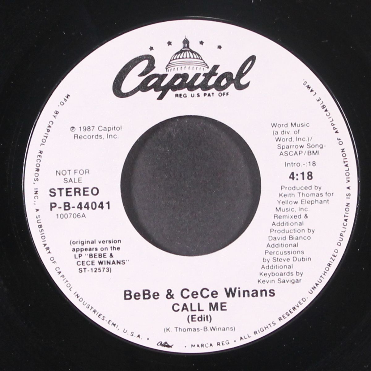 call me by BEBE & CECE WINANS