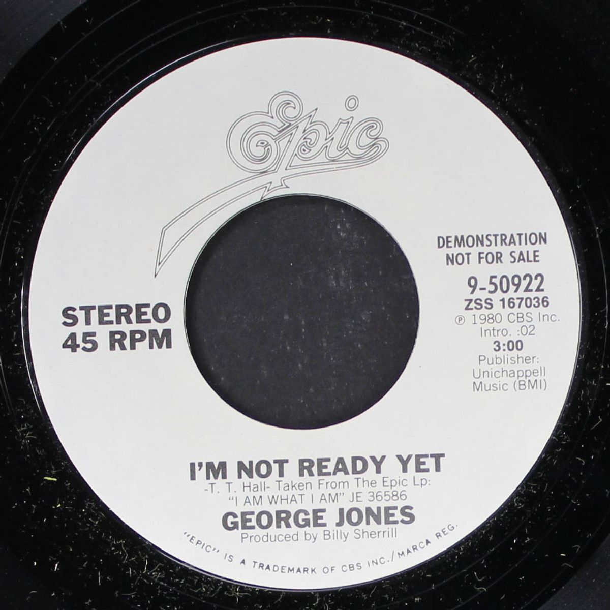 i'm not ready yet / same by GEORGE JONES