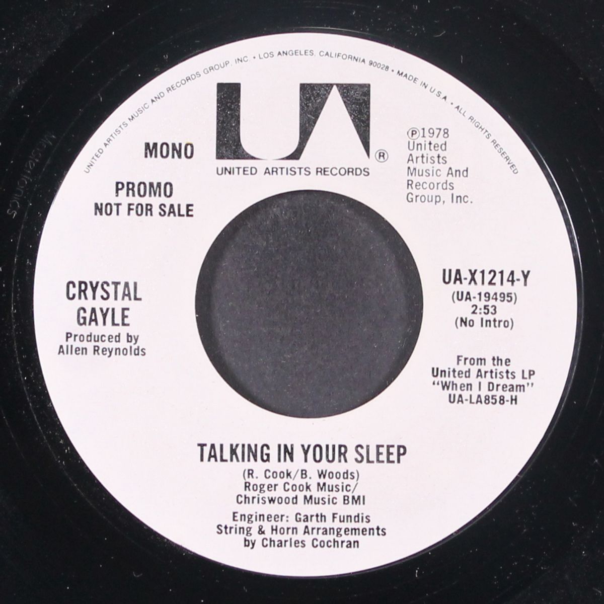 talking in your sleep / same by CRYSTAL GAYLE