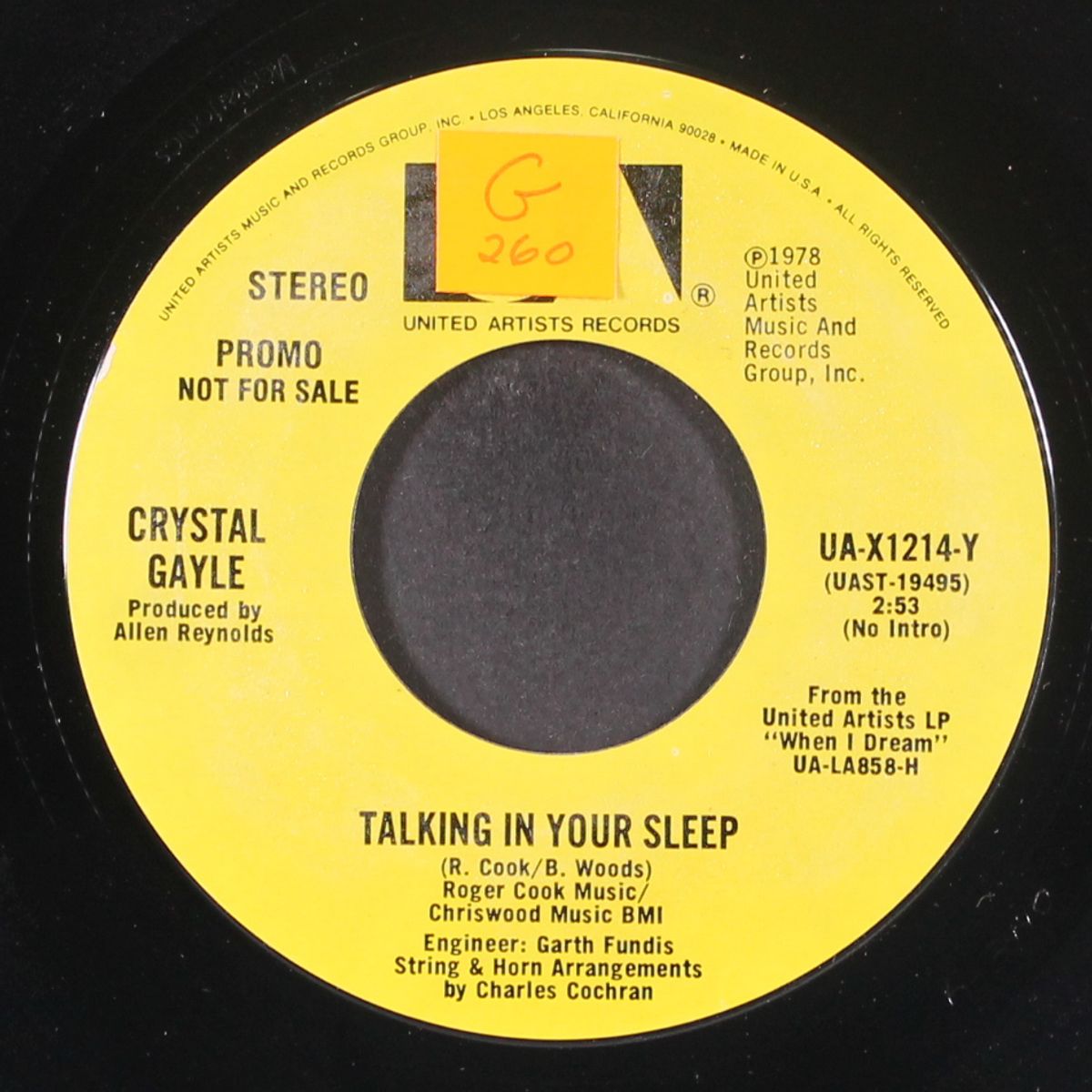 talking in your sleep / same by CRYSTAL GAYLE