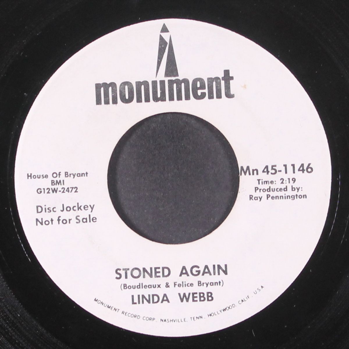 i don't feel at home / stoned again by LINDA WEBB