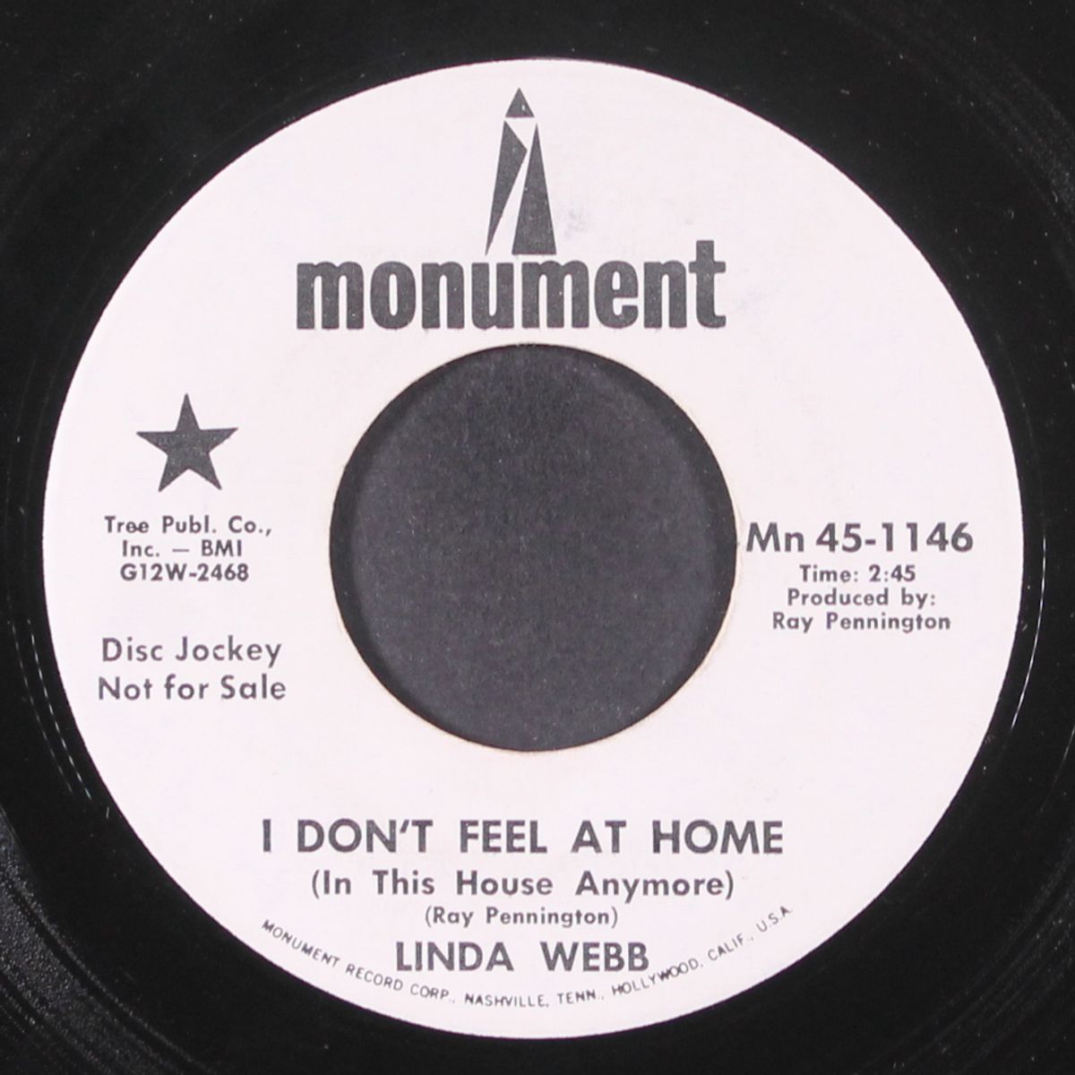 i don't feel at home / stoned again by LINDA WEBB