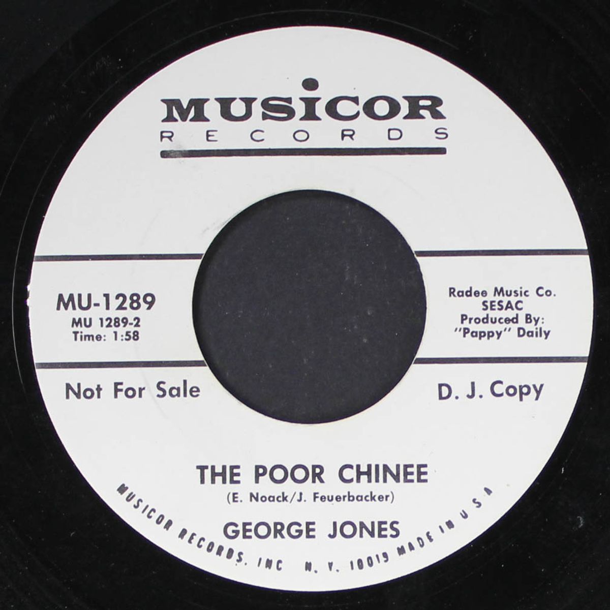 say it's not you / the poor chinee by GEORGE JONES