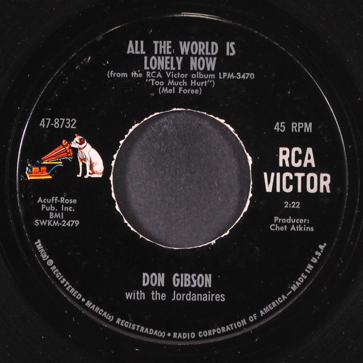 all the world is lonely now / a born loser by DON GIBSON