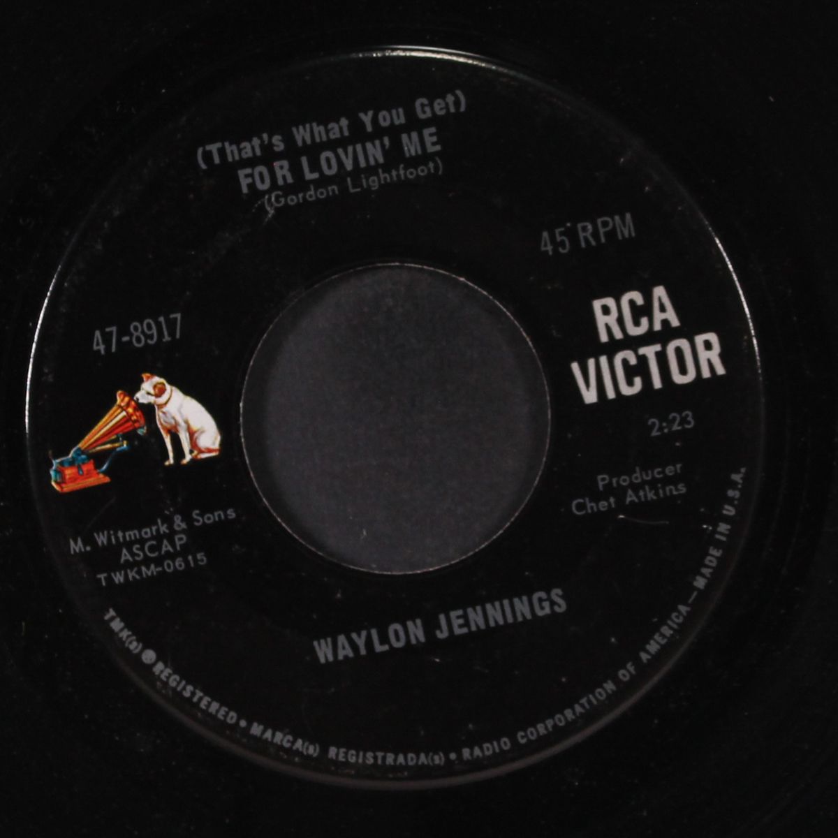 for lovin' me / time will tell the story by WAYLON JENNINGS