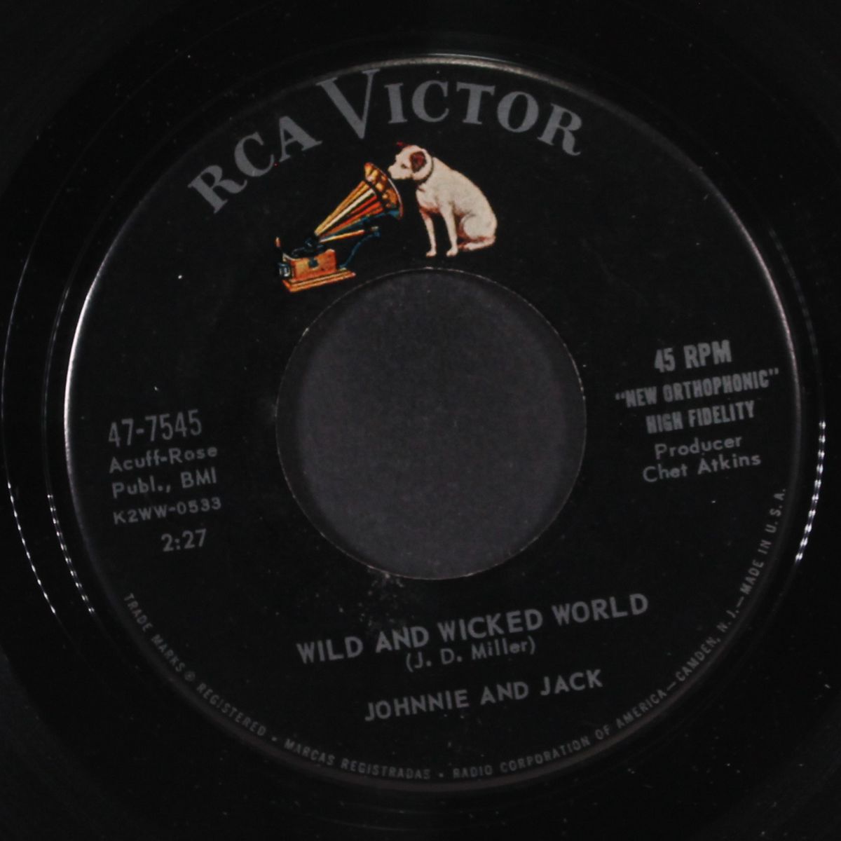 wild and wicked world by JOHNNIE & JACK
