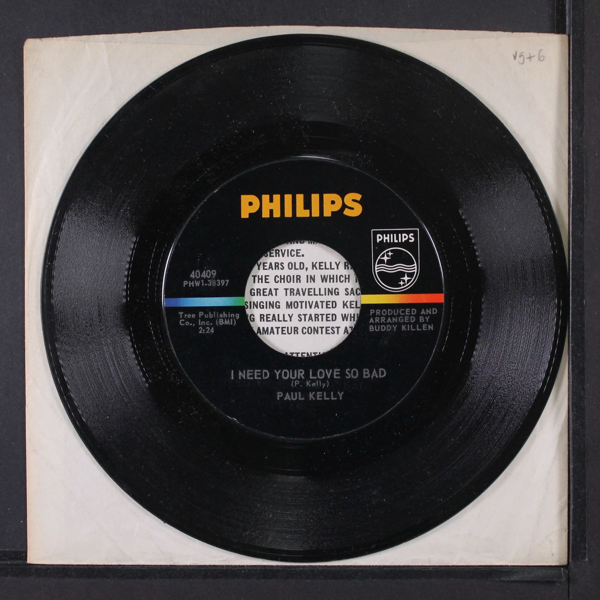 i need your love so bad / nine times out of ten by PAUL KELLY
