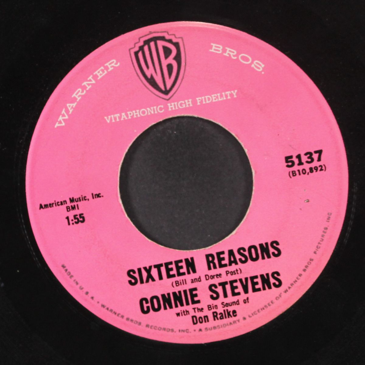 sixteen reasons / little sister by CONNIE STEVENS