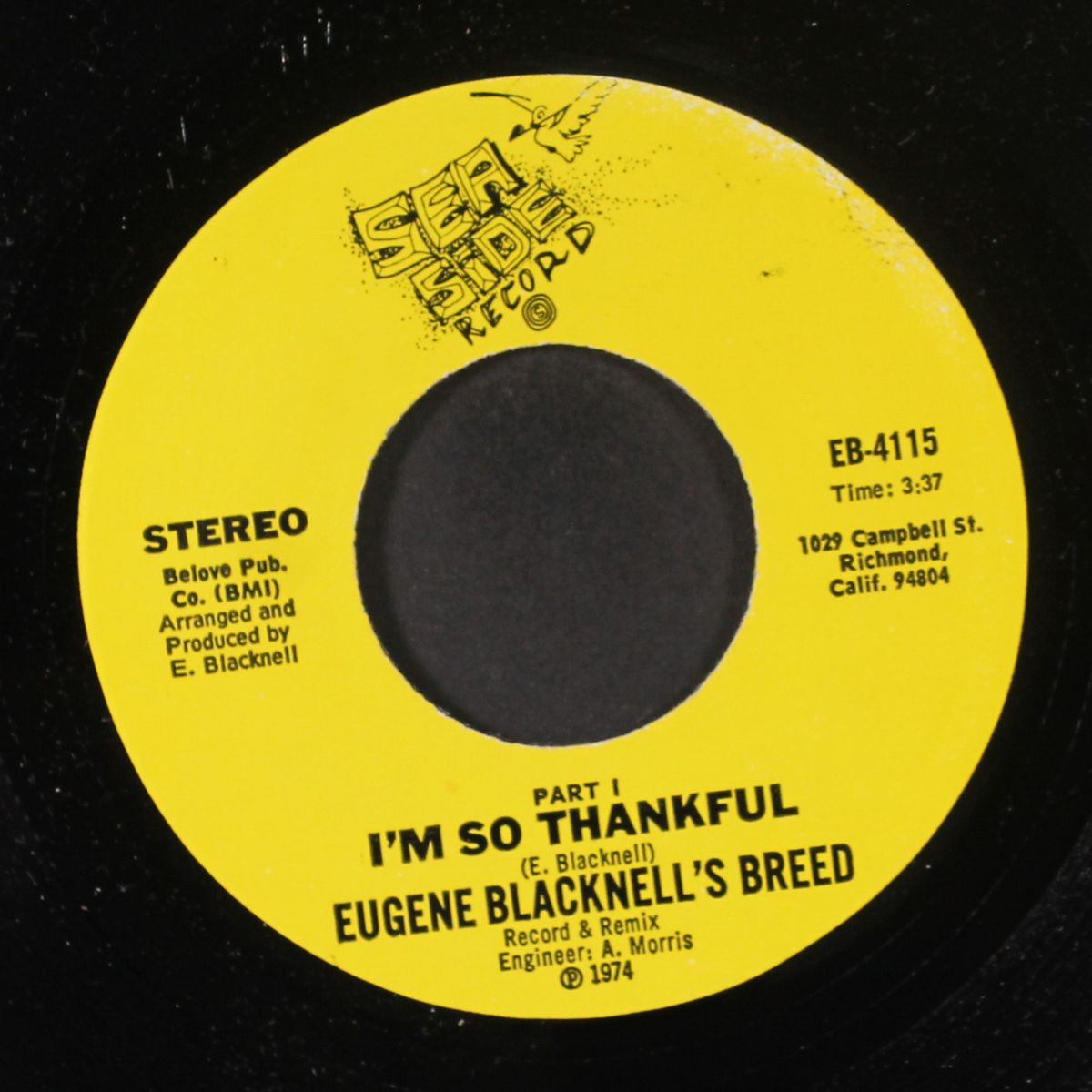 i'm so thankful / hard times by EUGENE BLACKNELL & NEW BREED