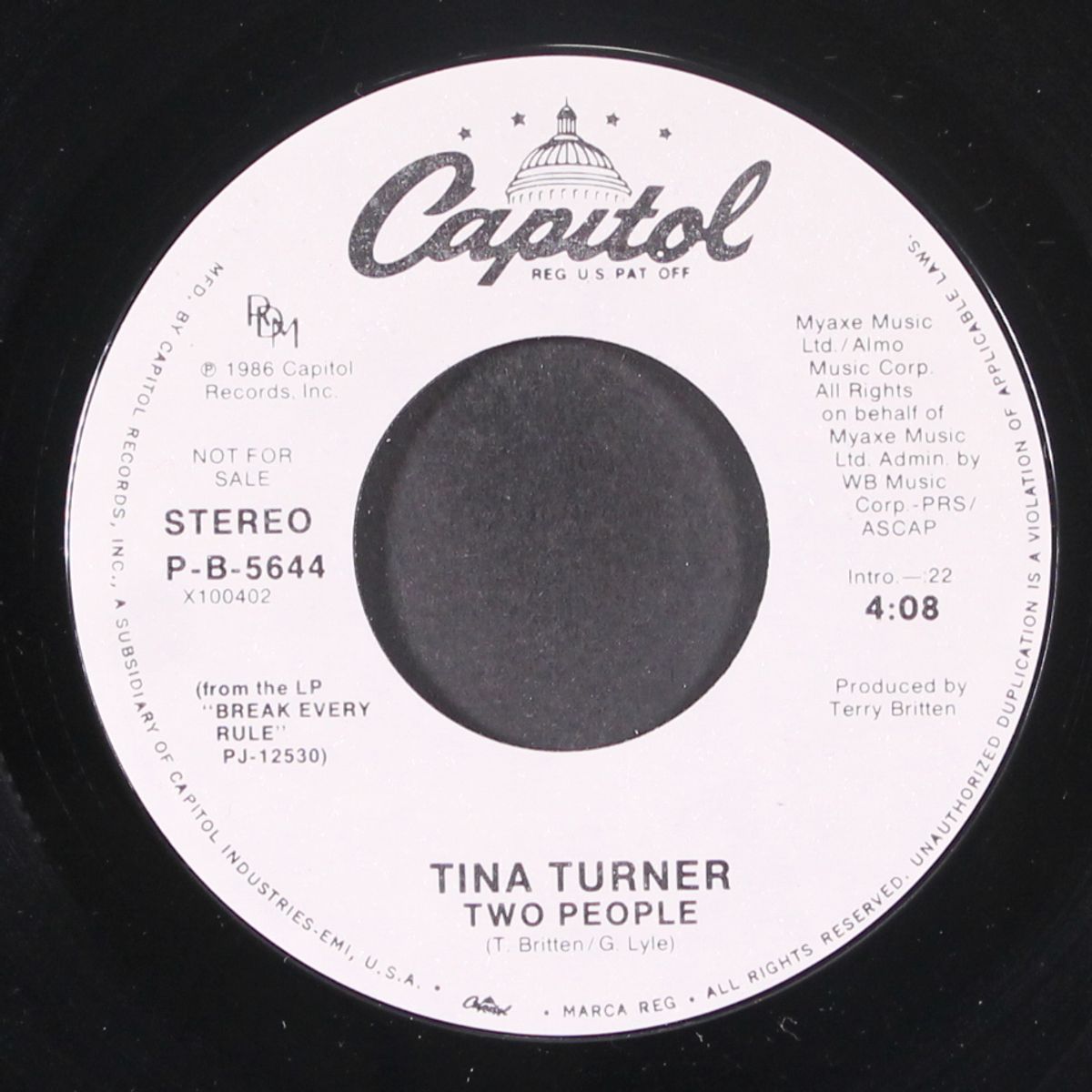 two people / same by TINA TURNER