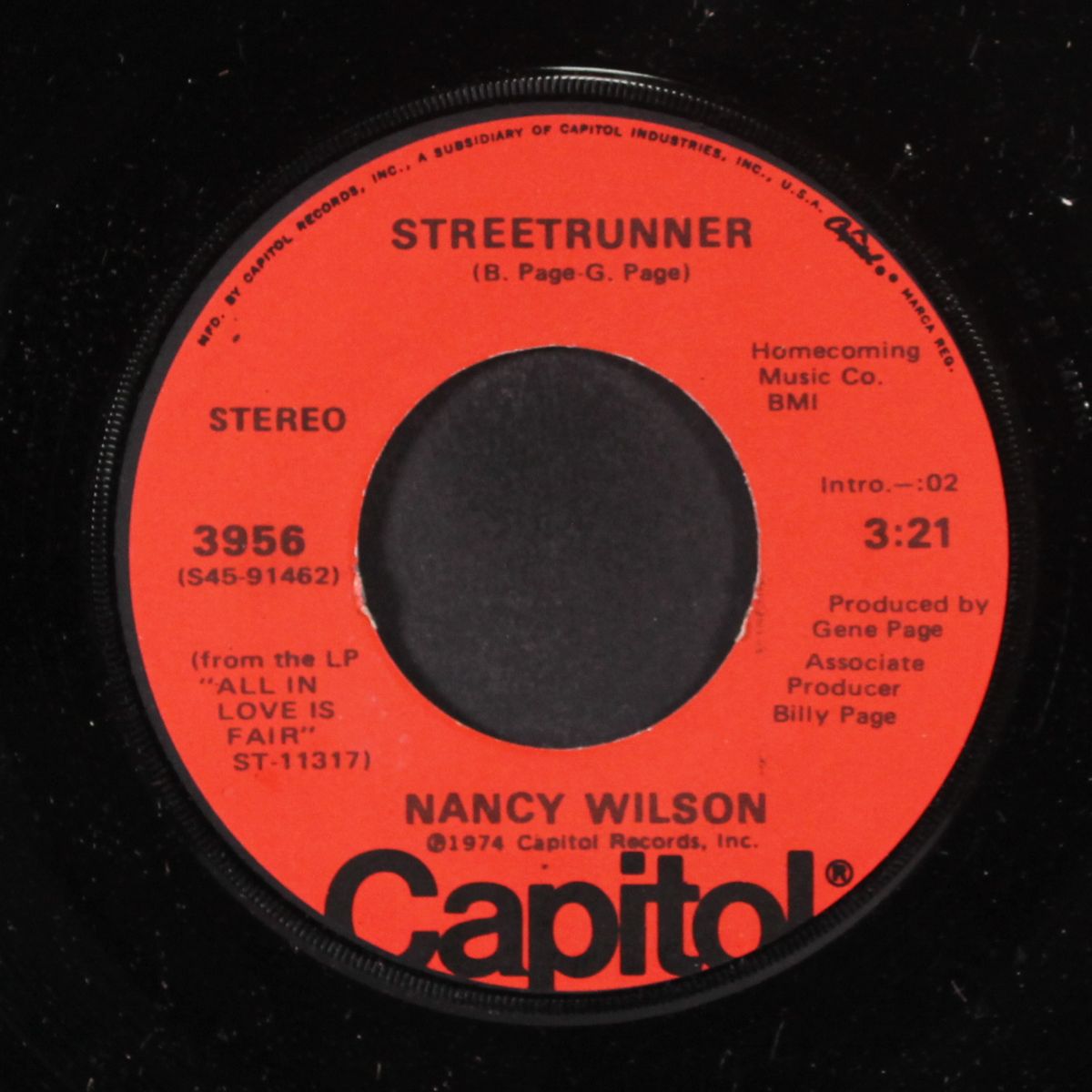 ocean of love / streetrunner by NANCY WILSON