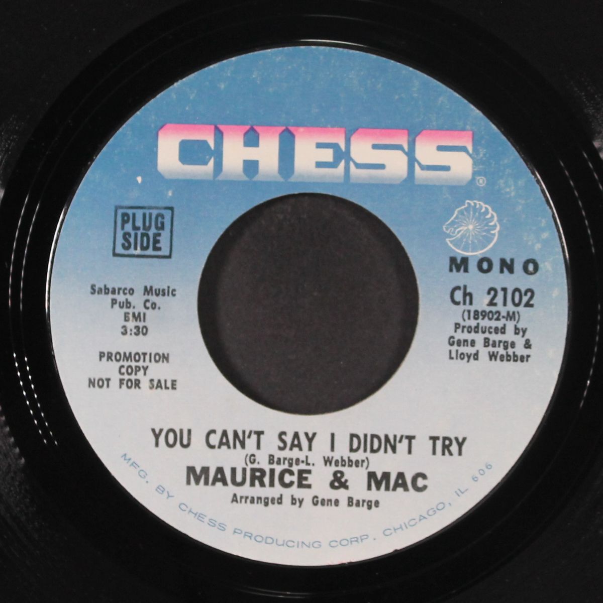 you can't say i didn't try / lay it on me by MAURICE & MAC