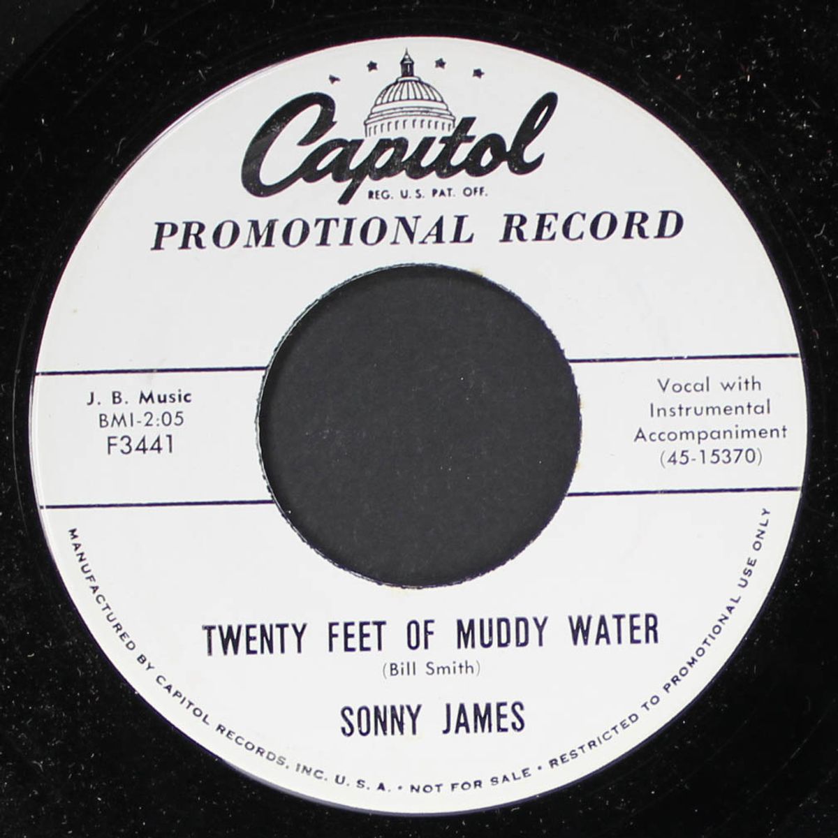 twenty feet of muddy water / all mixed up by SONNY JAMES