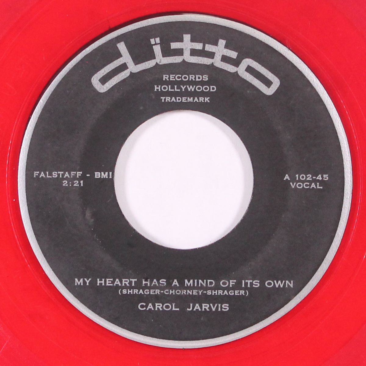 lover boy / my heart has a mind of its own by CAROL JARVIS