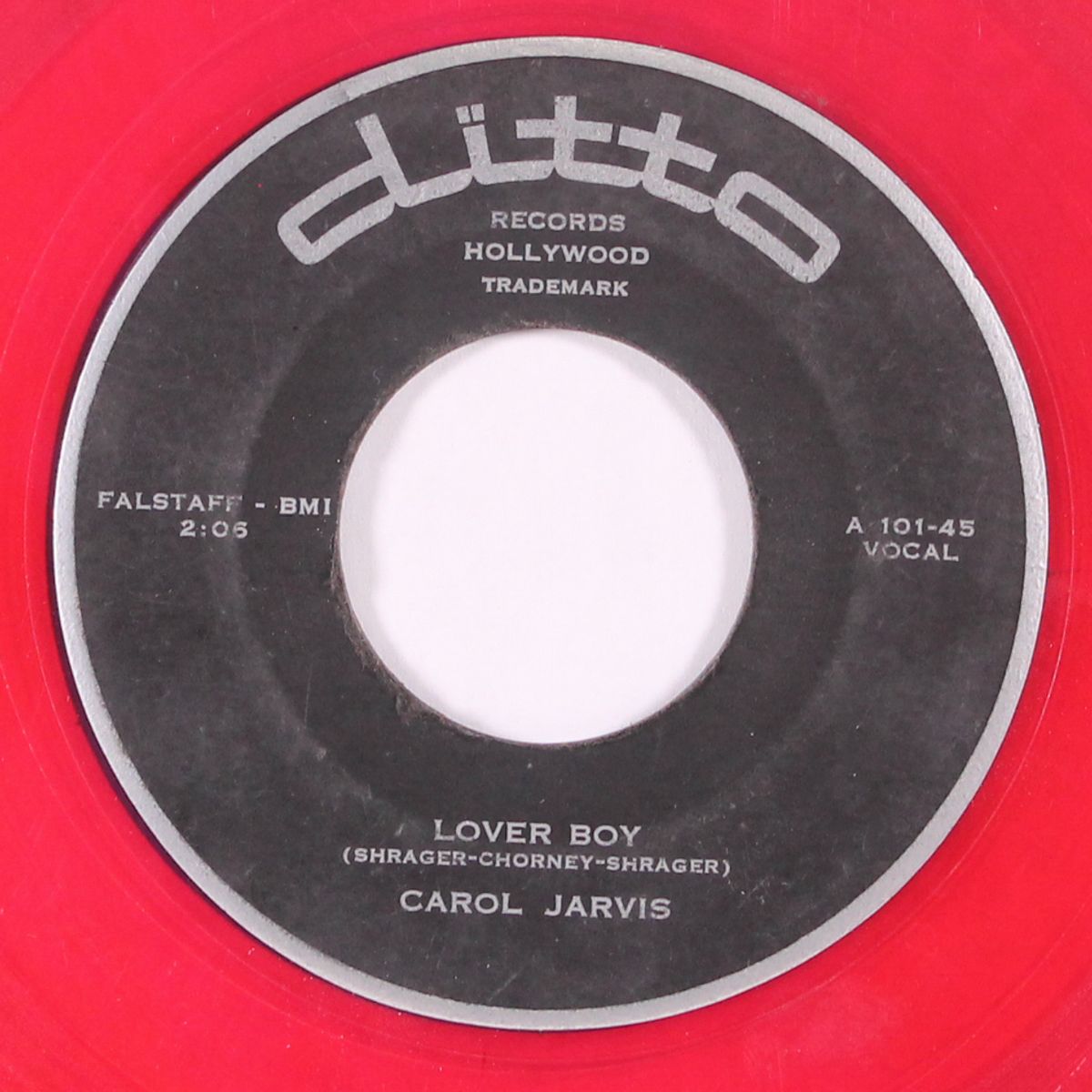 lover boy / my heart has a mind of its own by CAROL JARVIS