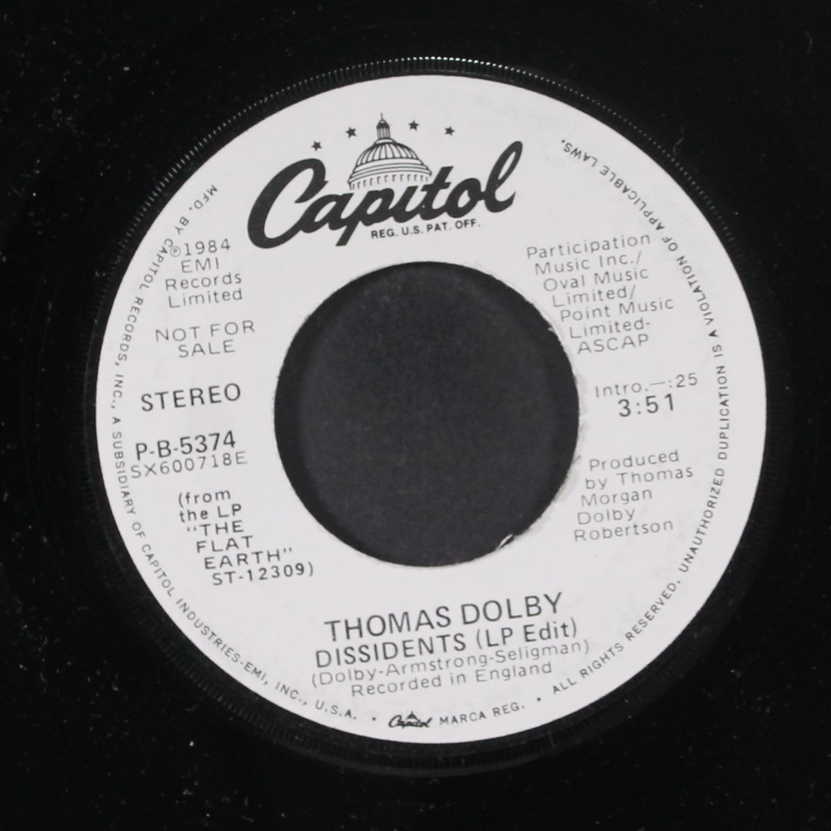 dissidents by THOMAS DOLBY