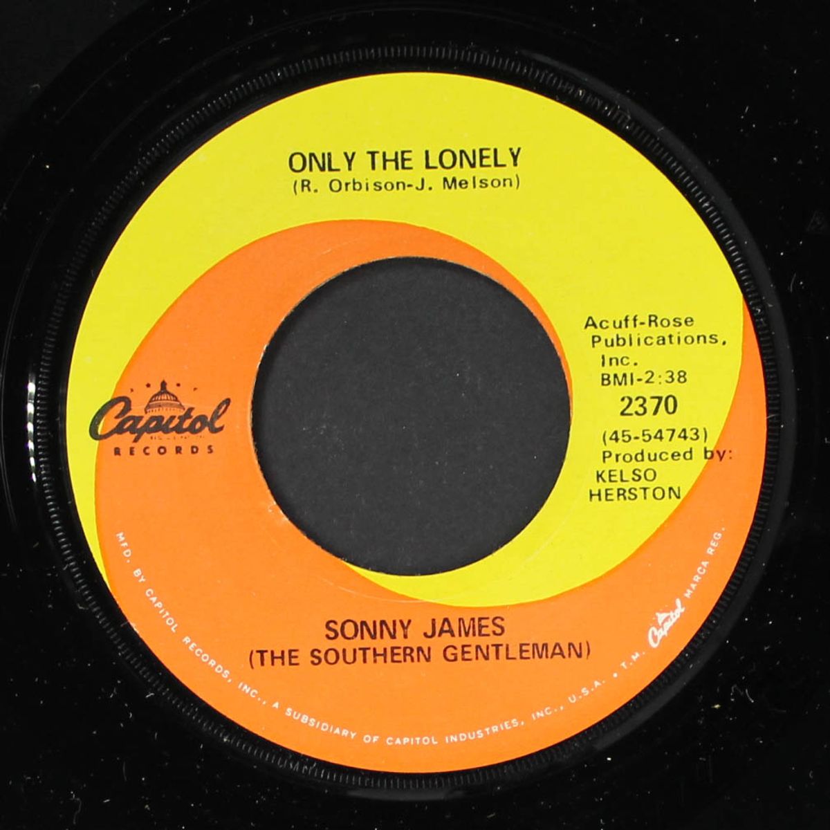 only the lonely / the journey by SONNY JAMES