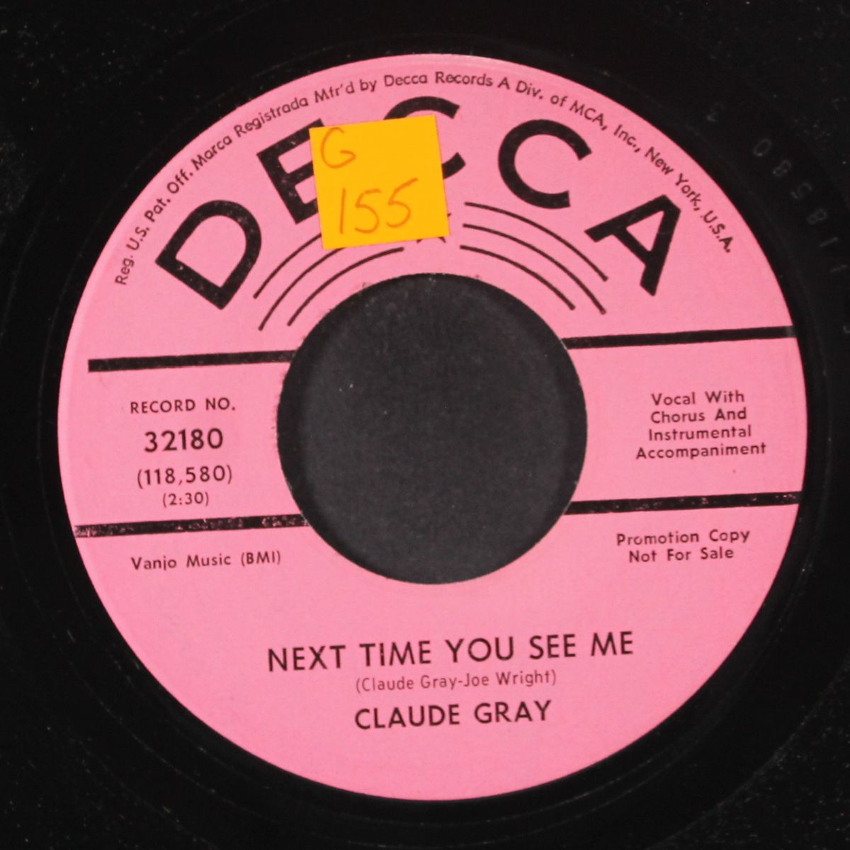 next time you see me by CLAUDE GRAY