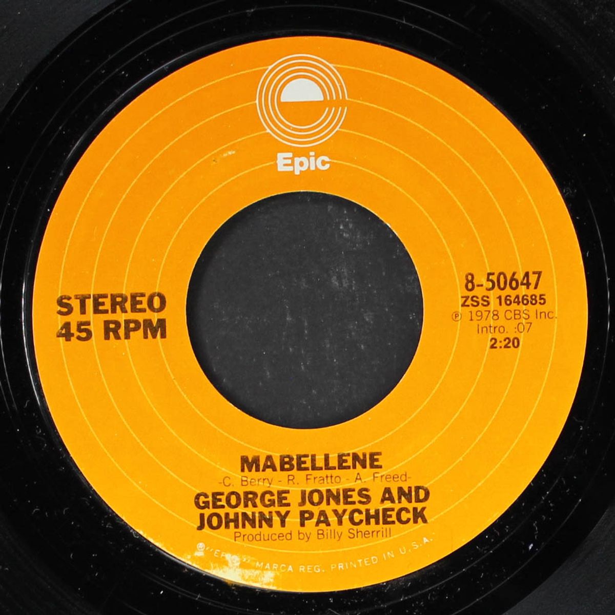 mabellene / i don't want no stranger sleepin' in my bed by GEORGE JONES / JOHNNY PAYCHECK