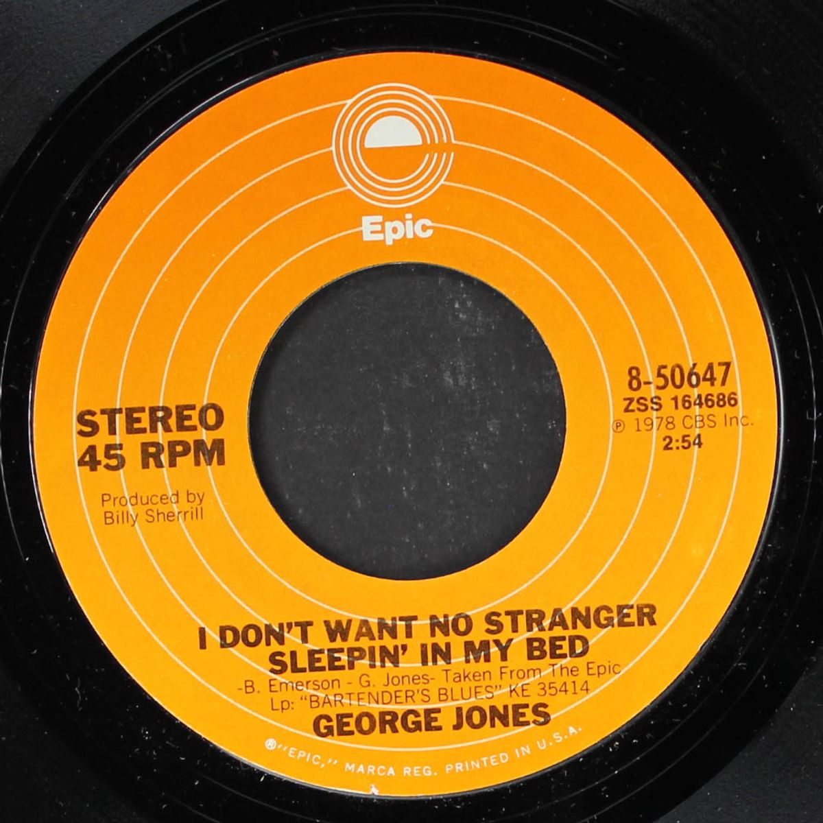 mabellene / i don't want no stranger sleepin' in my bed by GEORGE JONES / JOHNNY PAYCHECK