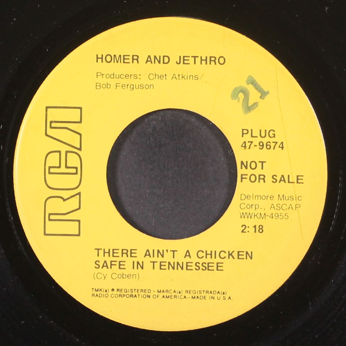 there ain't a chicken safe in tennessee by HOMER & JETHRO