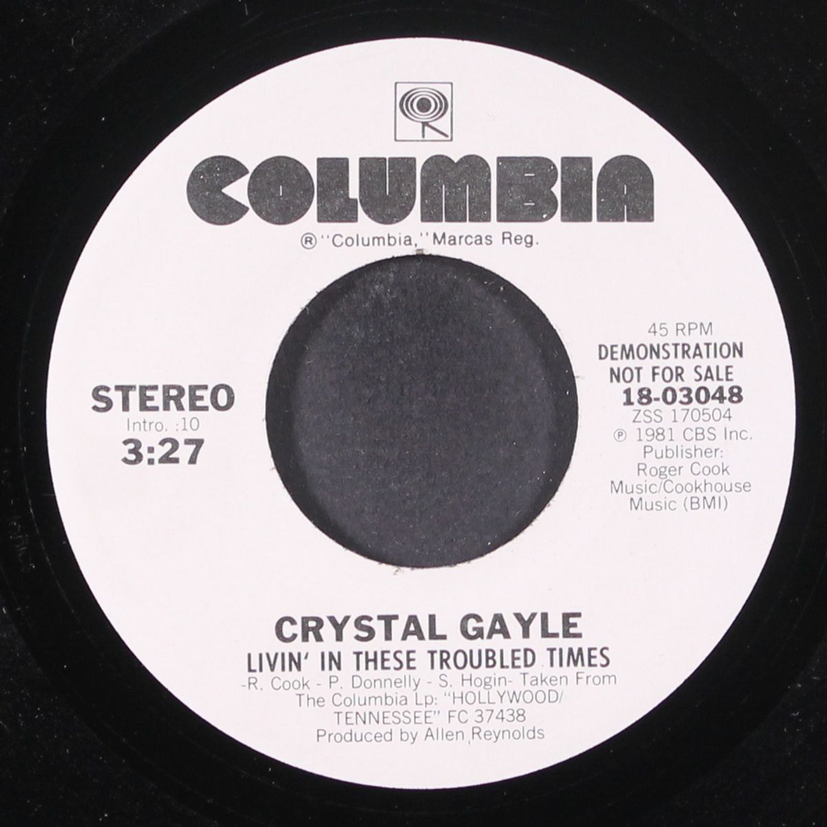 livin' in these troubled times / same by CRYSTAL GAYLE