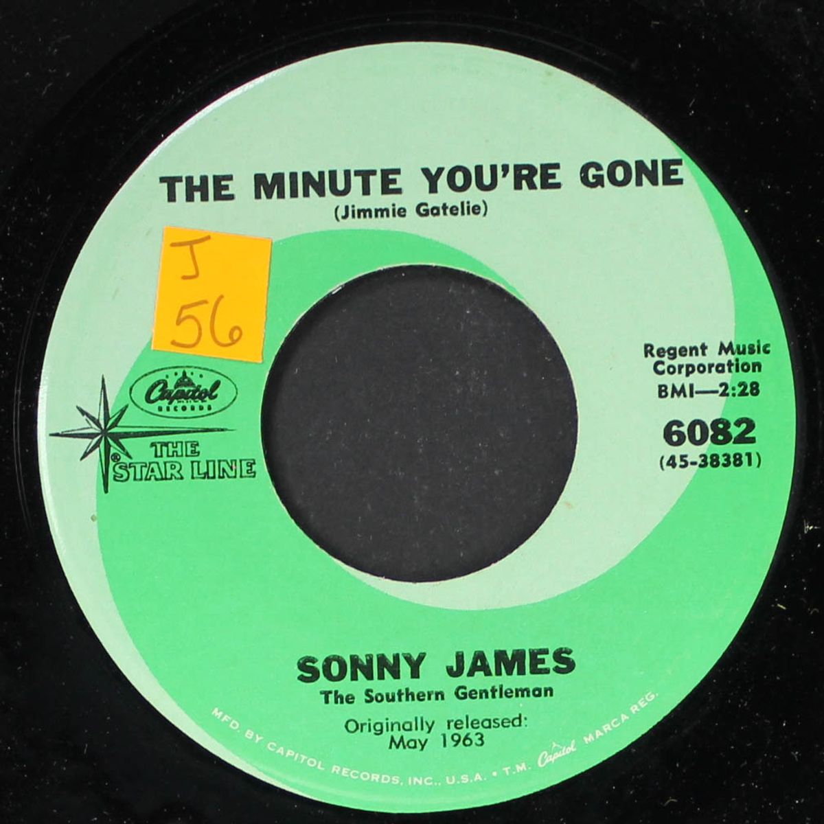 the minute you're gone by SONNY JAMES