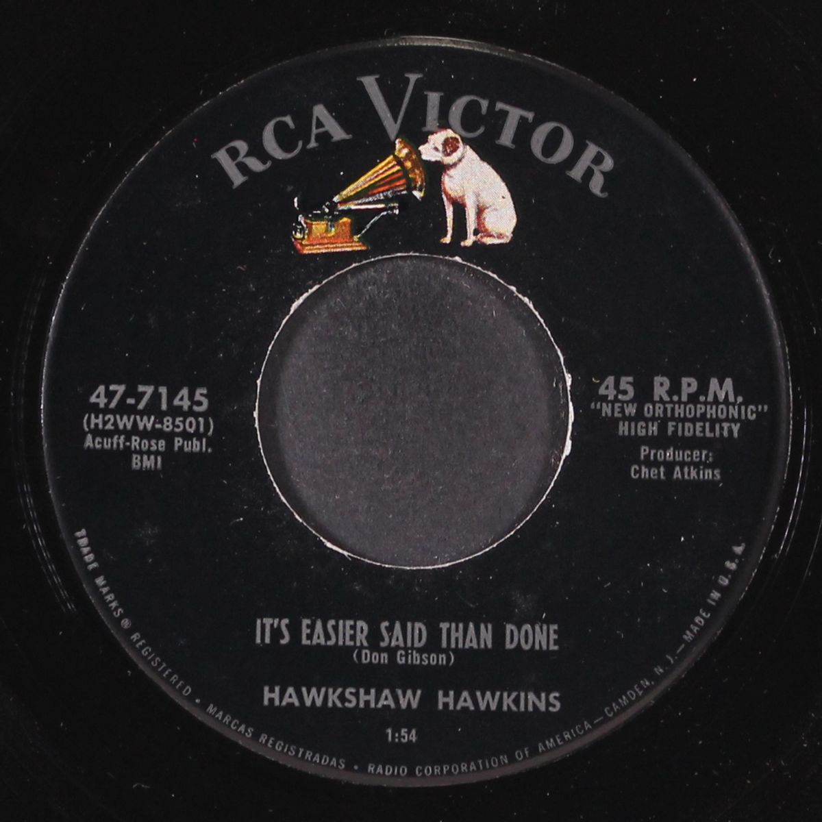 it's easier said than done by HAWKSHAW HAWKINS