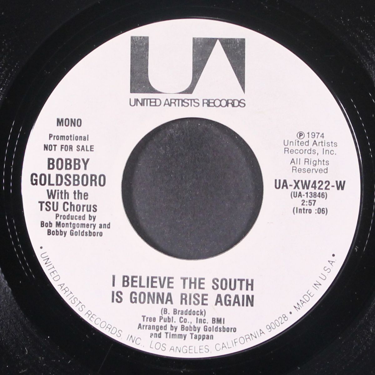 i believe the south is gonna rise again by BOBBY GOLDSBORO