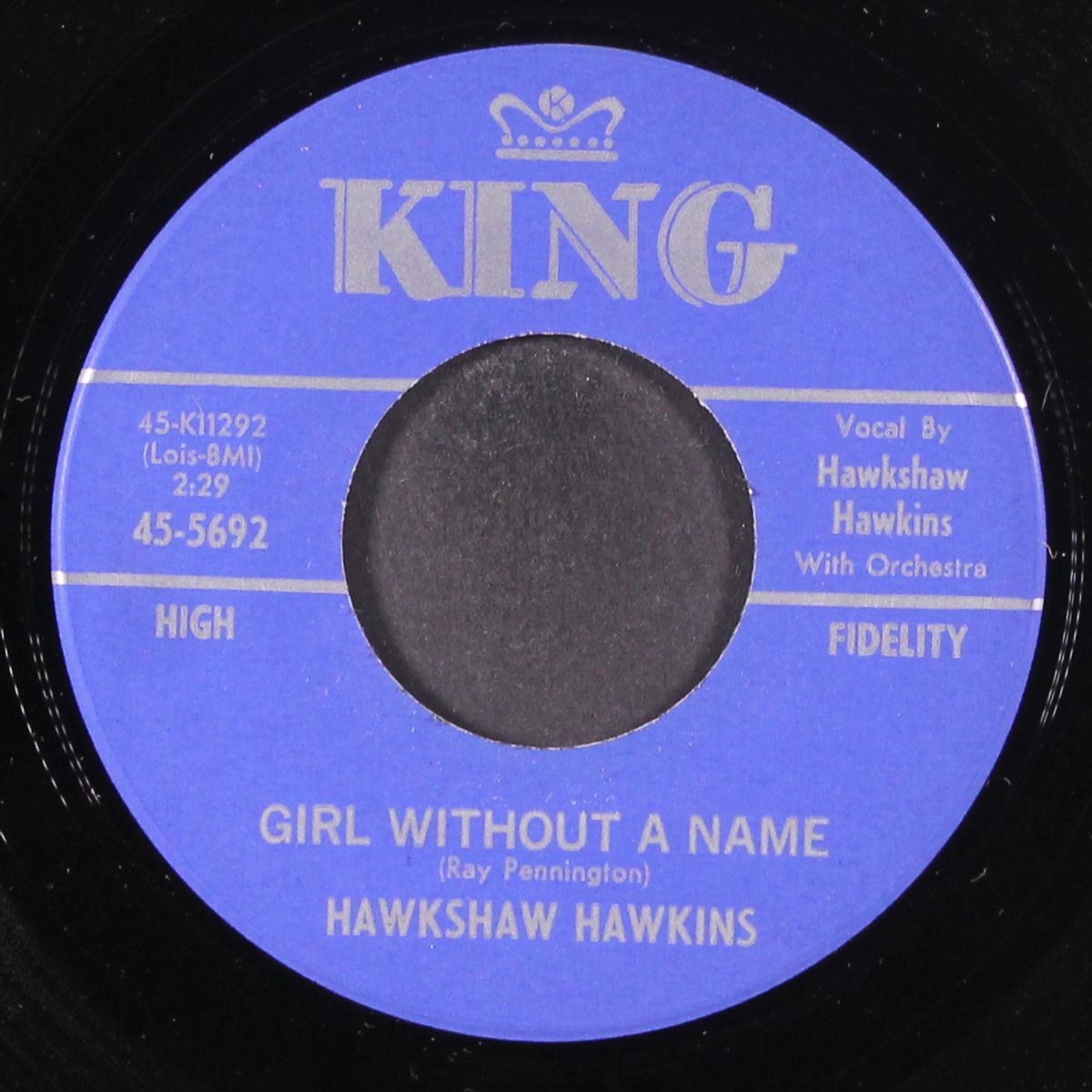 girl without a name / silver threads & golden needles by HAWKSHAW HAWKINS