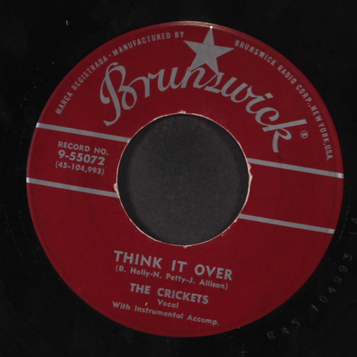think it over / fool's paradise by CRICKETS