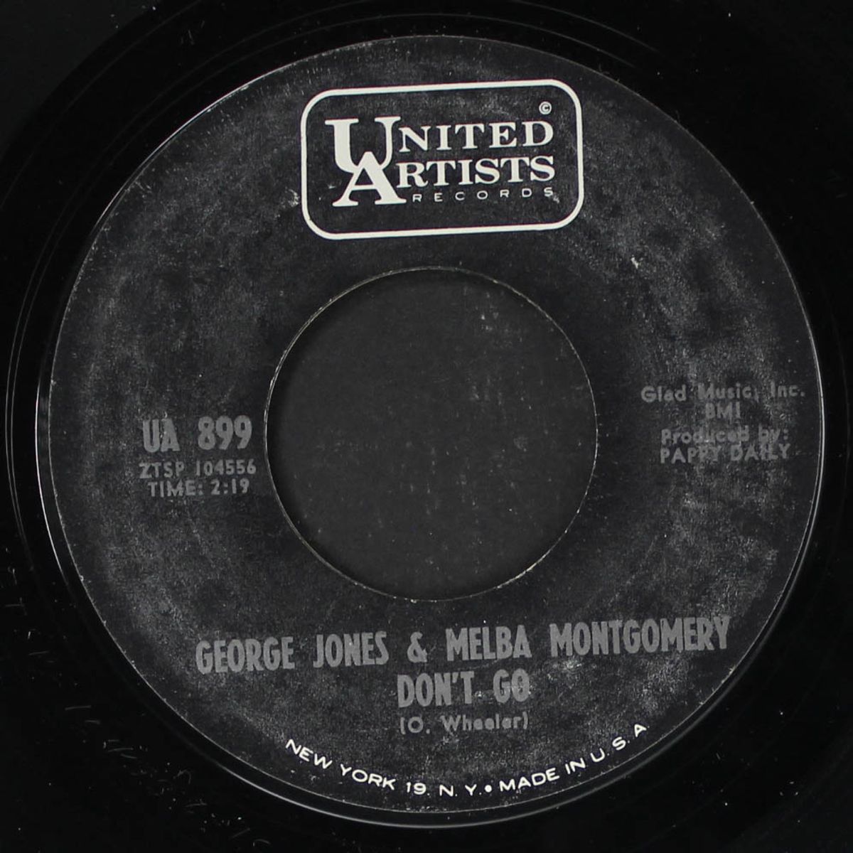 i let you go by GEORGE JONES & MELBA MONTGOMERY