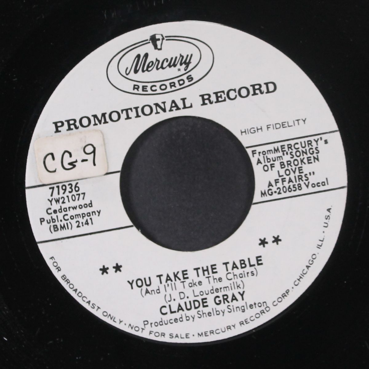 you take the table by CLAUDE GRAY