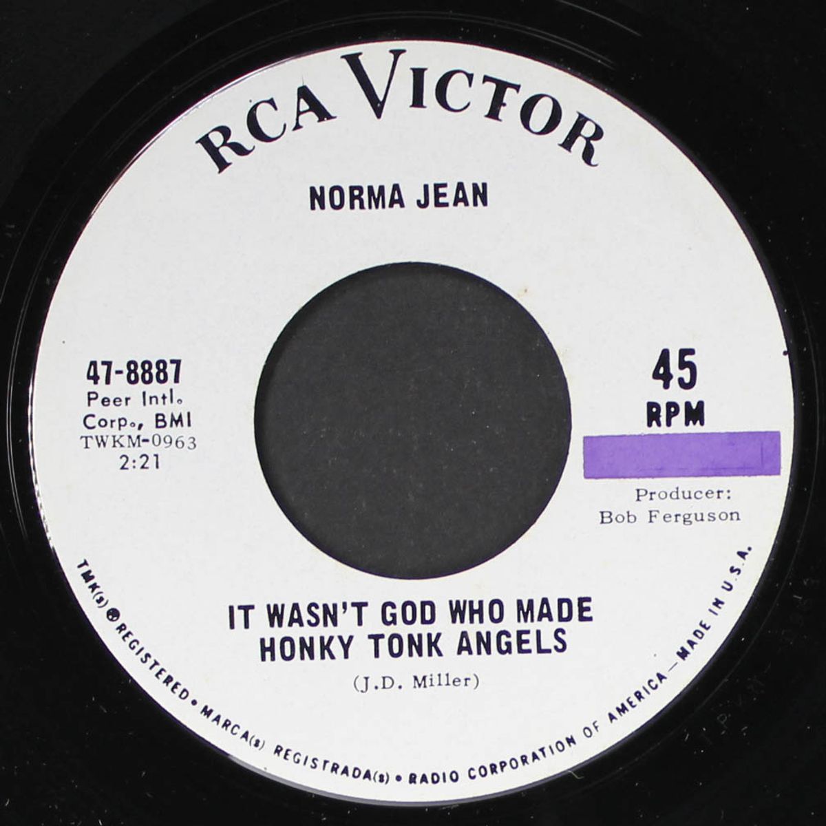 pursuing happiness / it wasn't god who made honky tonk angels by NORMA JEAN