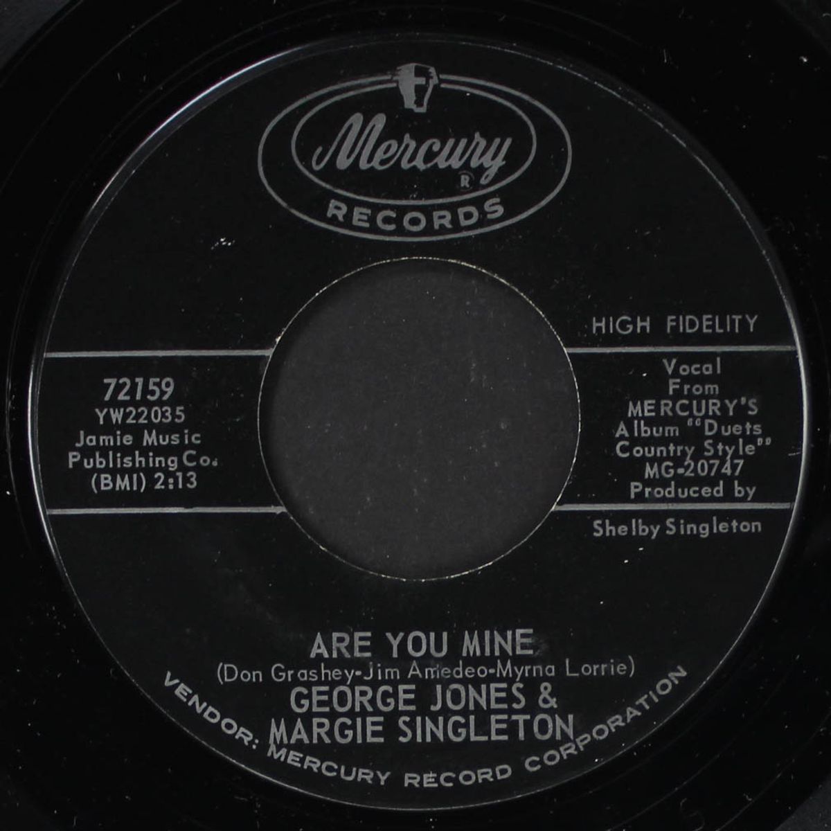 are you mine by GEORGE JONES & MARGIE SINGLETON