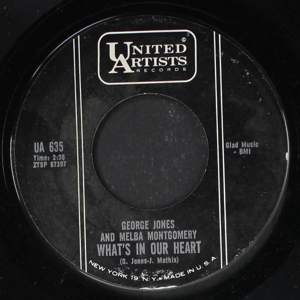 what's in our heart by GEORGE JONES & MELBA MONTGOMERY