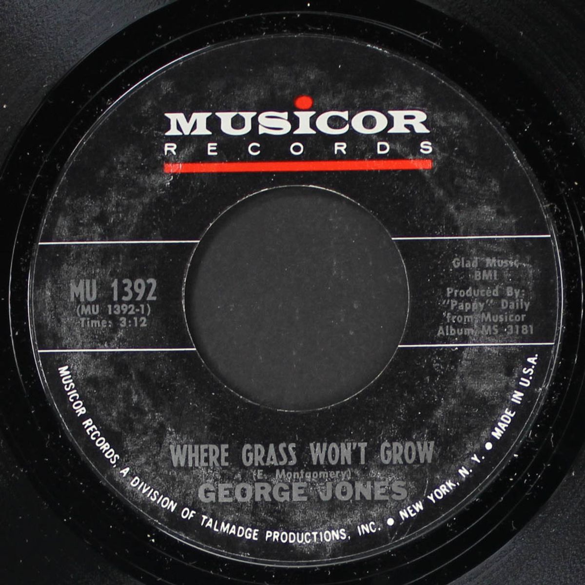 where grass won't grow by GEORGE JONES