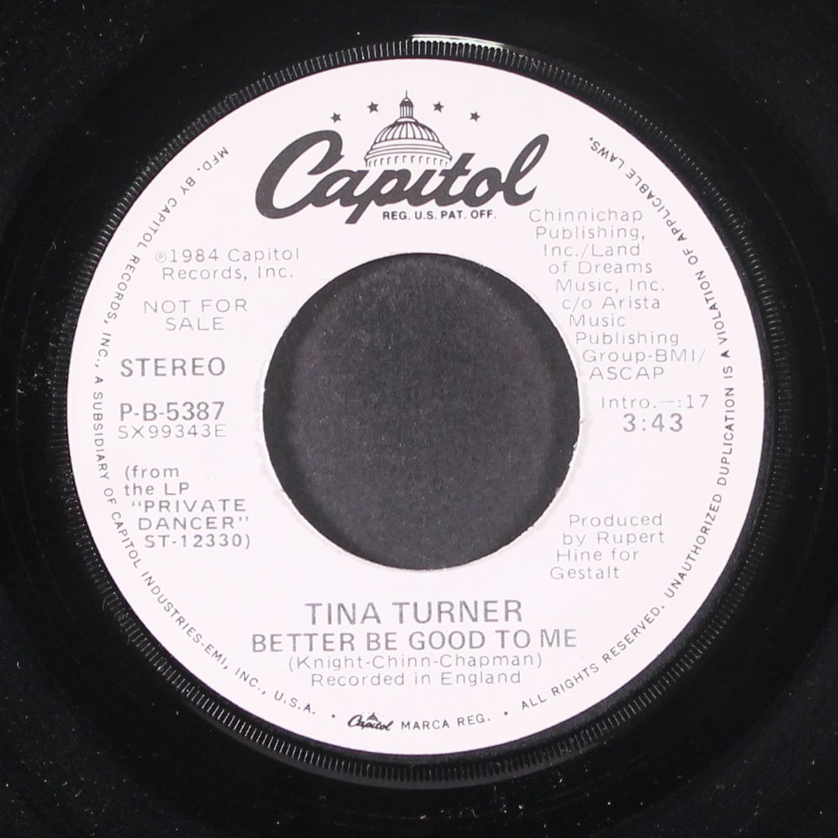 better be good to me / short by TINA TURNER