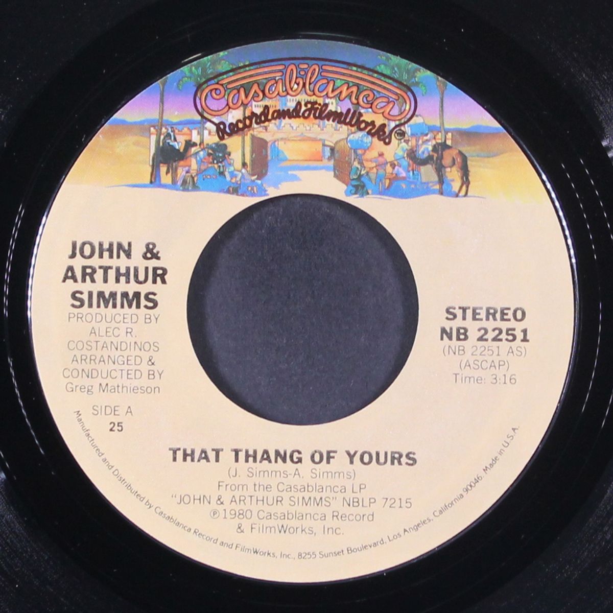 that thang of yours / i'm gonna miss you by JOHN & ARTHUR SIMMS