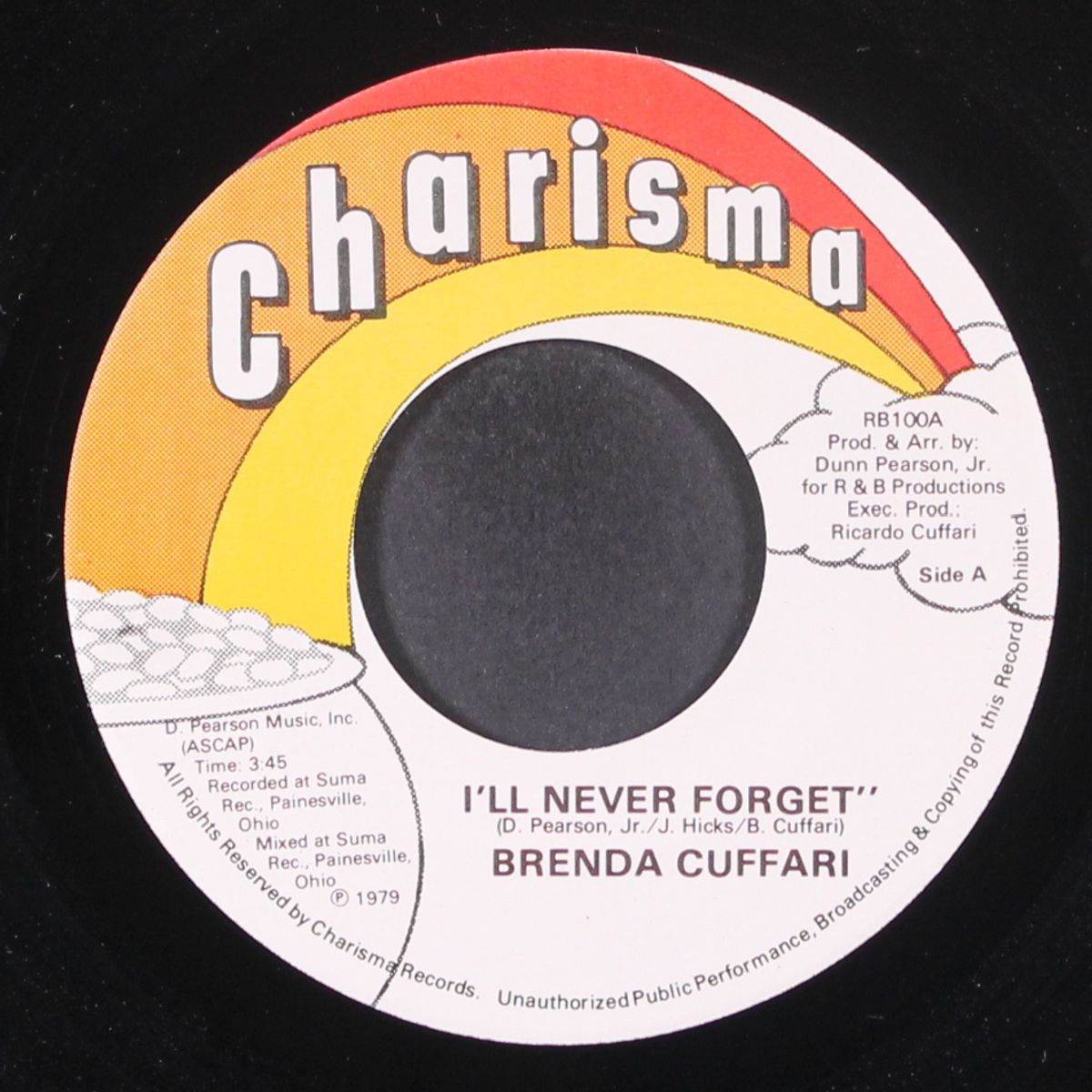 i'll never forget / my music says it all by BRENDA CUFFARI