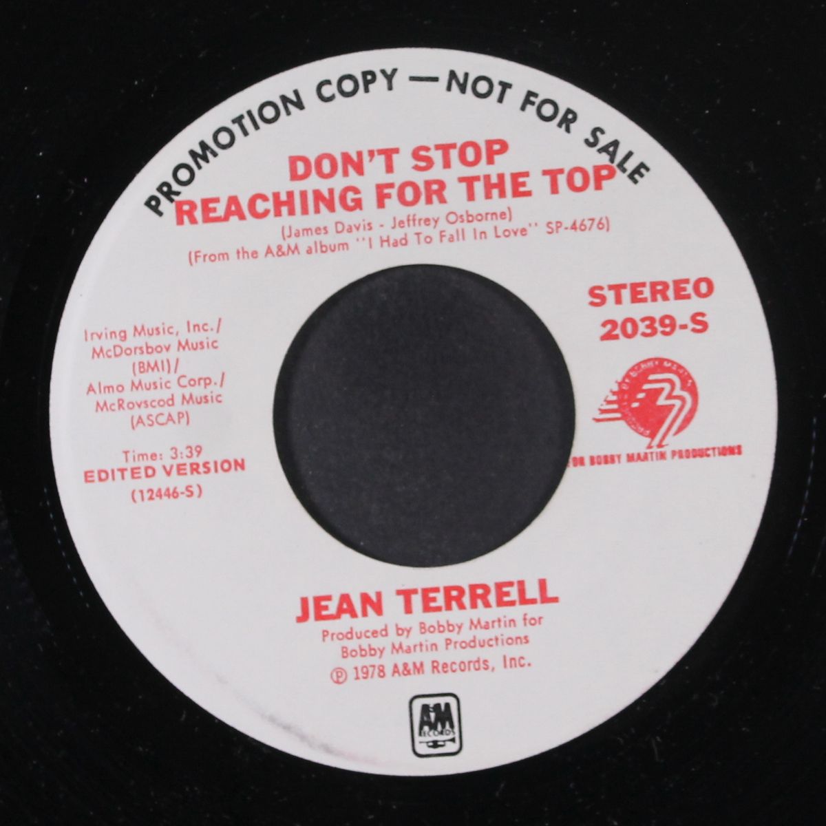 don't stop reaching for the top / mono by JEAN TERRELL