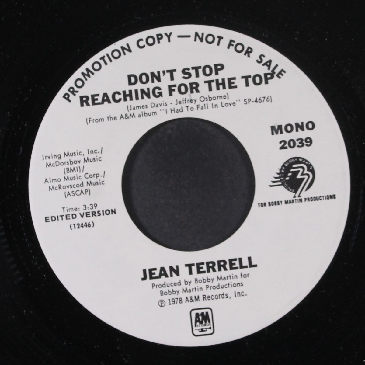 don't stop reaching for the top / mono by JEAN TERRELL
