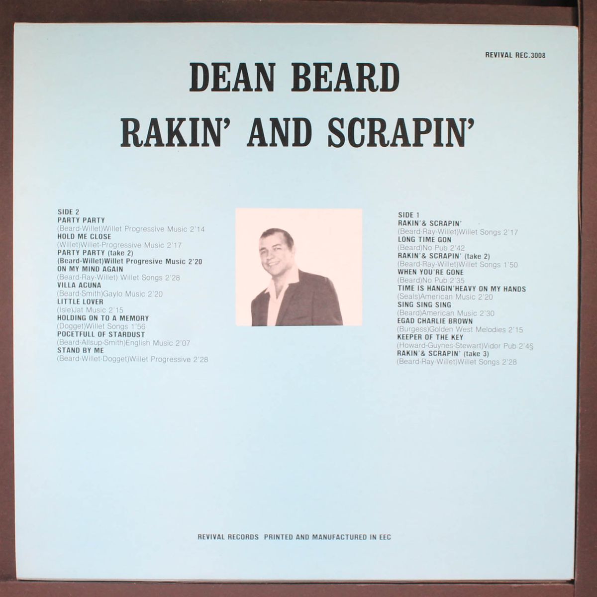 rakin' and scrapin' by DEAN BEARD